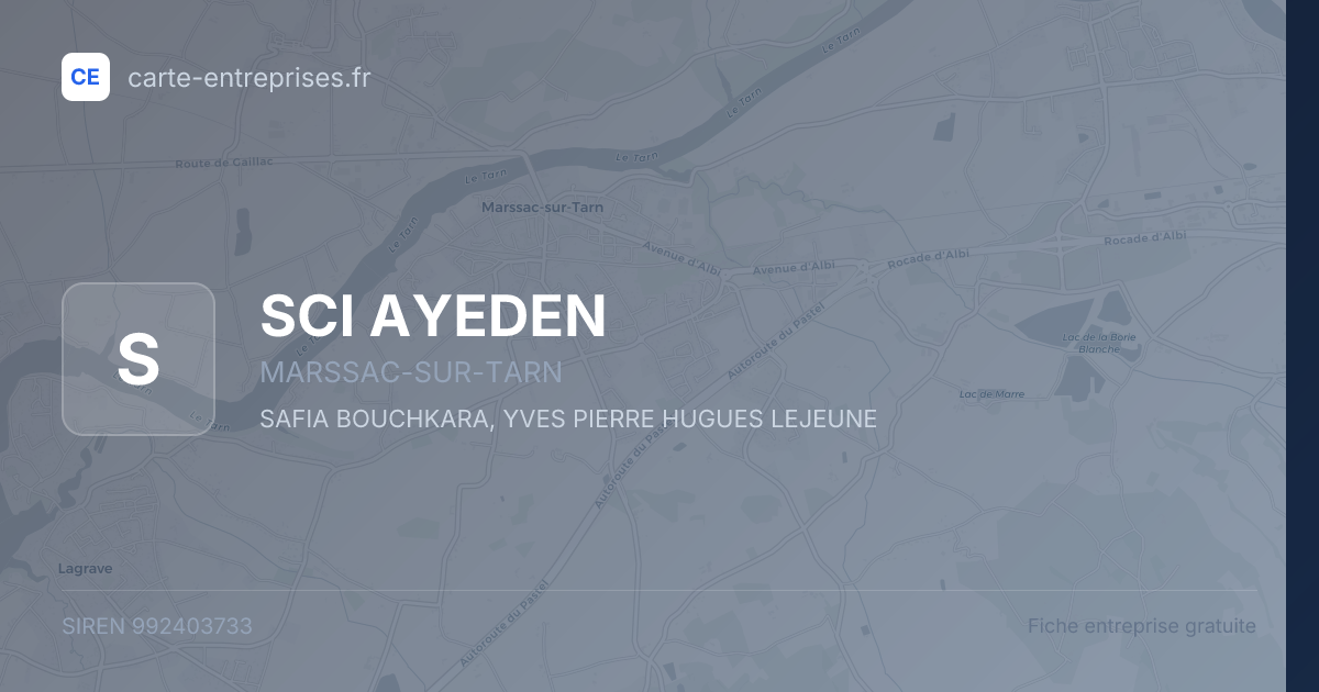 SCI AYEDEN — 992403733 — fiche entreprise