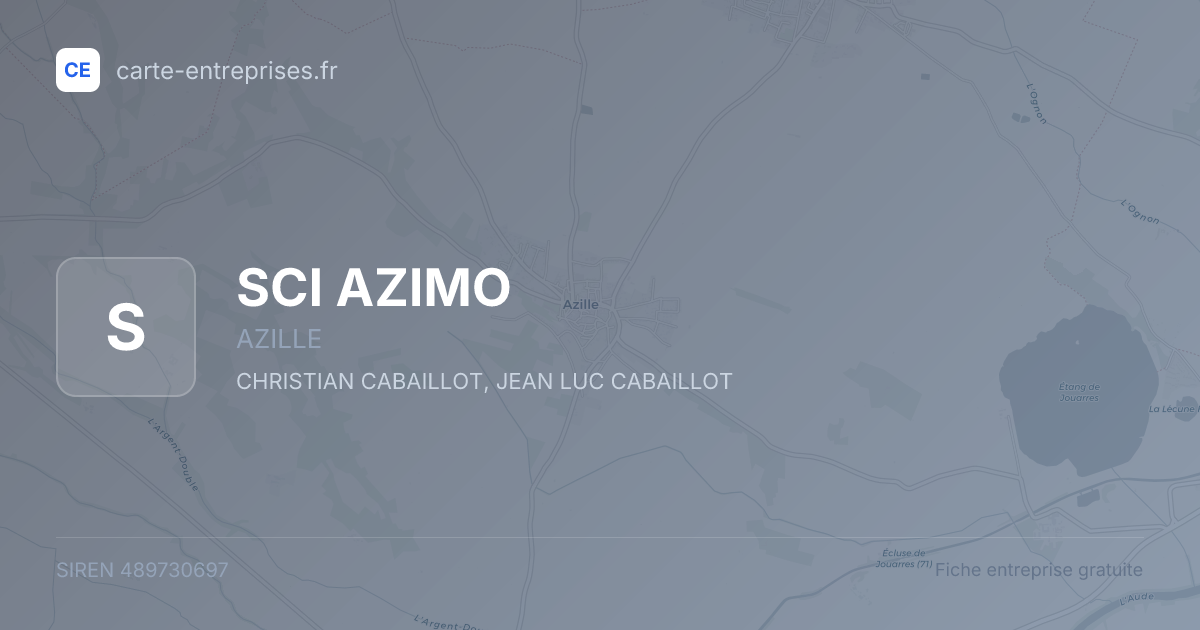 SCI AZIMO — 489730697 — fiche entreprise