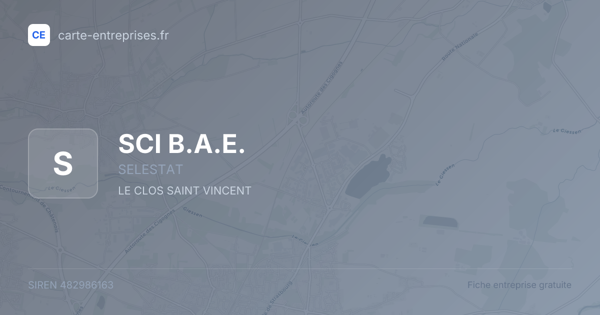 SCI B.A.E. — 482986163 — fiche entreprise