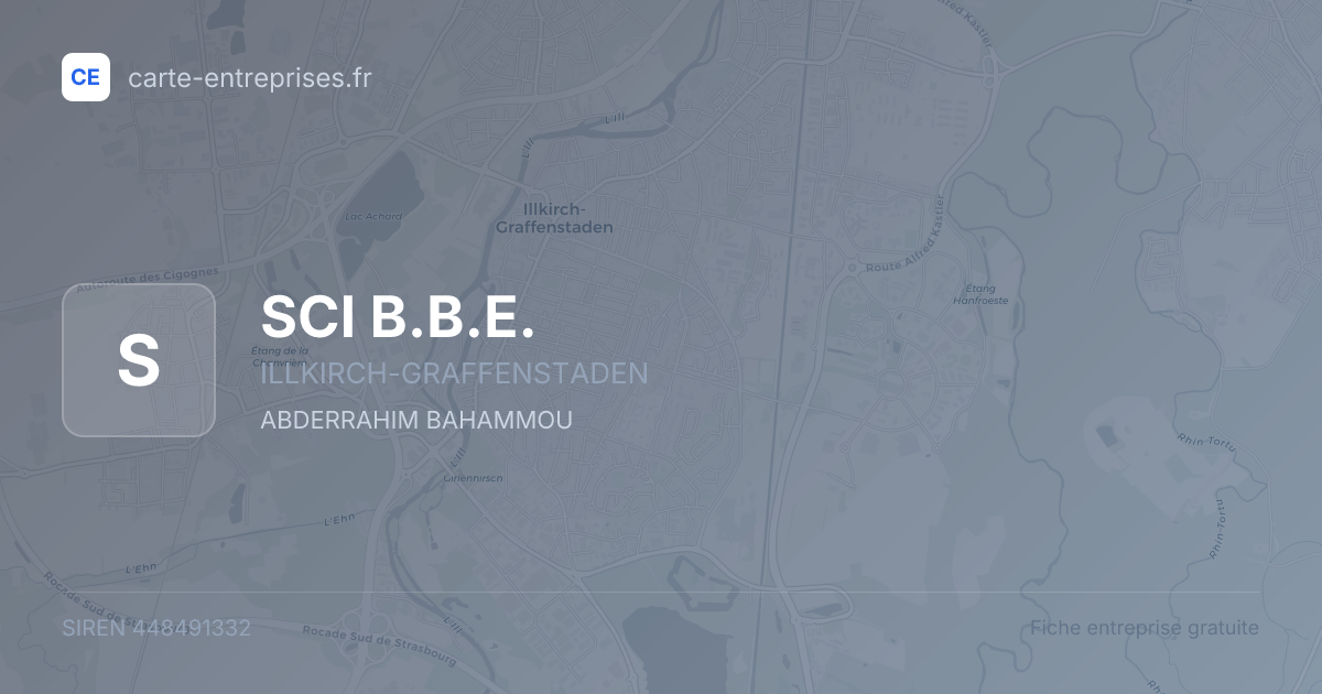 SCI B.B.E. — 448491332 — fiche entreprise