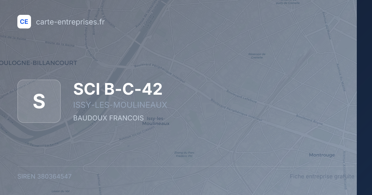 SCI B-C-42 — 380364547 — fiche entreprise