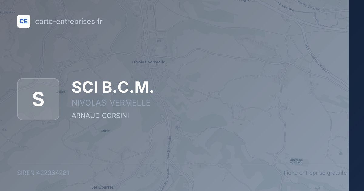 SCI B.C.M. — 422364281 — fiche entreprise