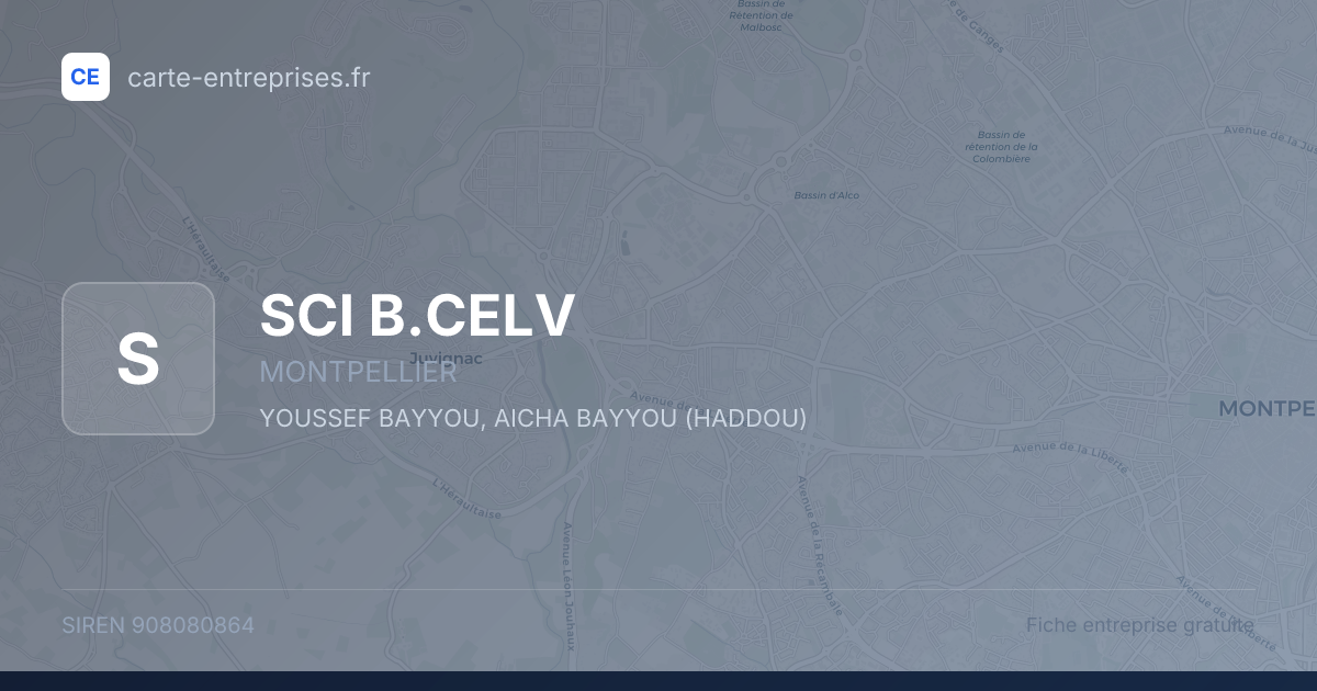 SCI B.CELV — 908080864 — fiche entreprise