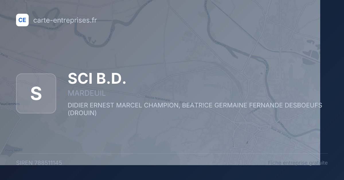 SCI B.D. — 788511145 — fiche entreprise