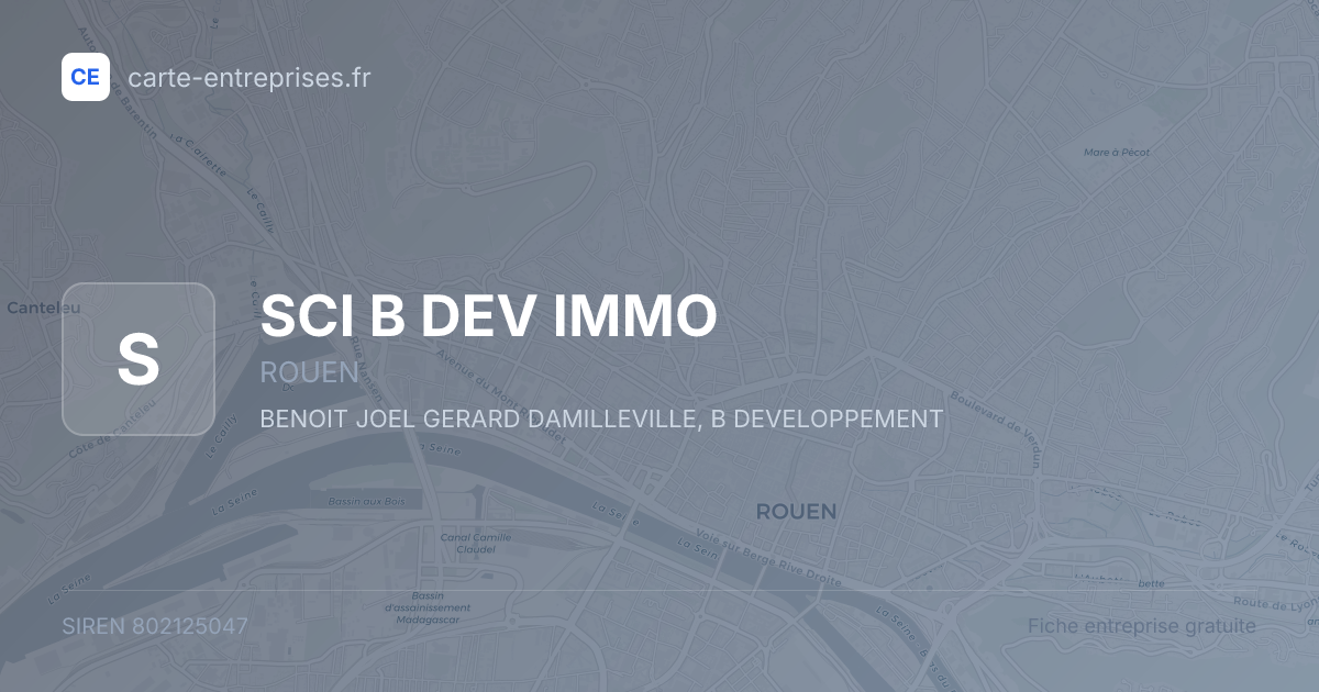 SCI B DEV IMMO — 802125047 — fiche entreprise