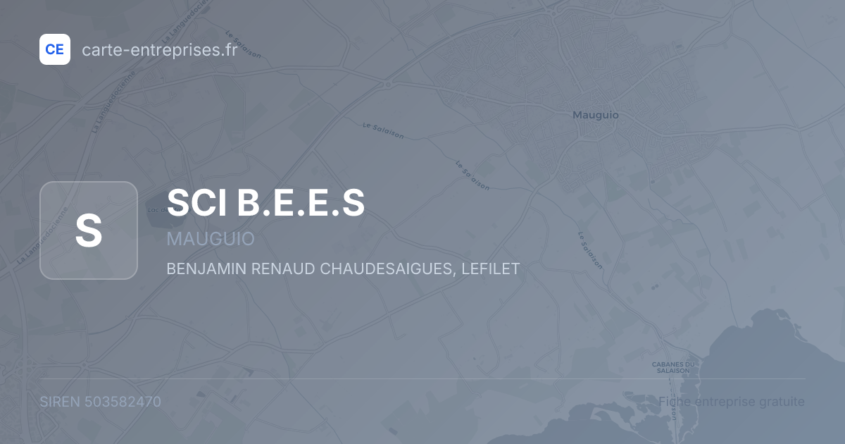 SCI B.E.E.S — 503582470 — fiche entreprise