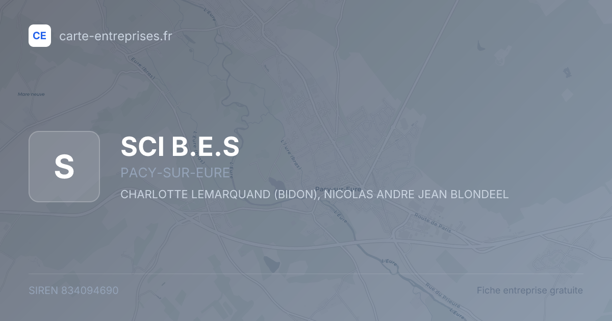 SCI B.E.S — 834094690 — fiche entreprise