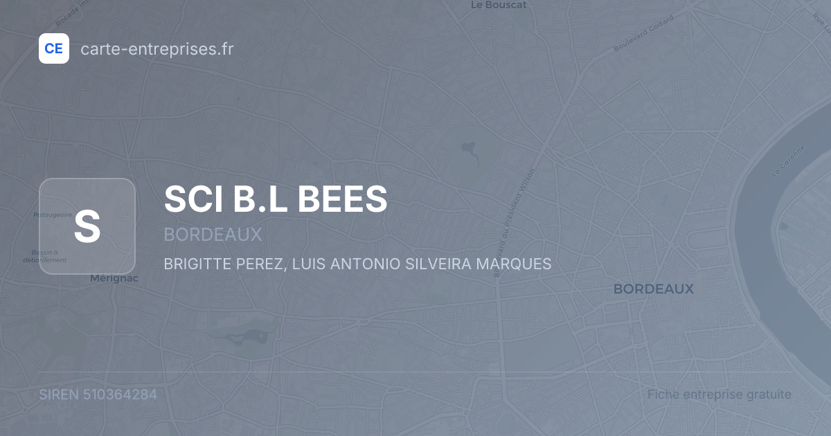 SCI B.L BEES — 510364284 — fiche entreprise