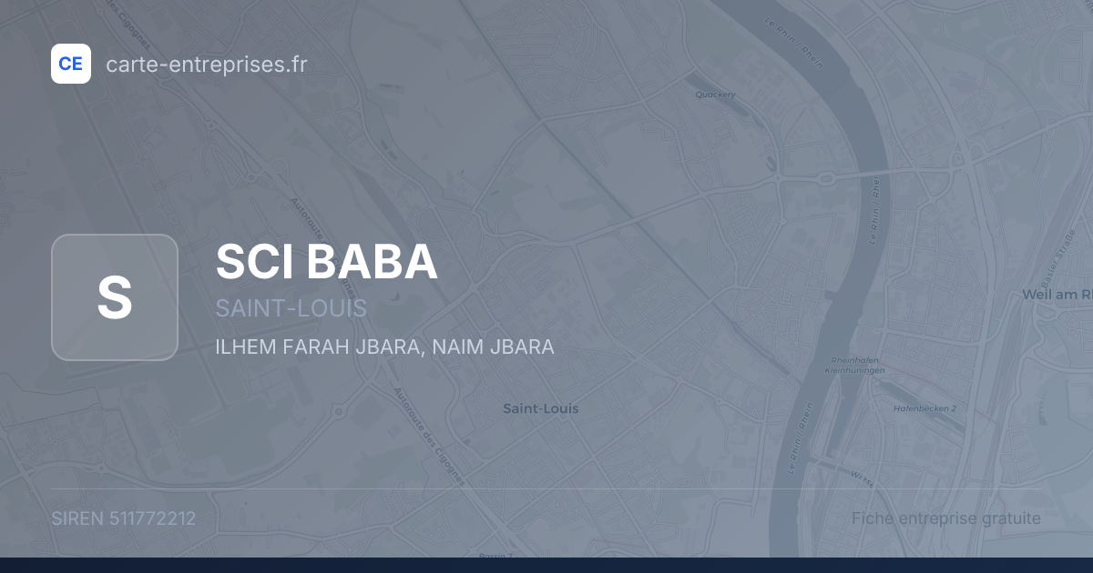 SCI BABA — 511772212 — fiche entreprise