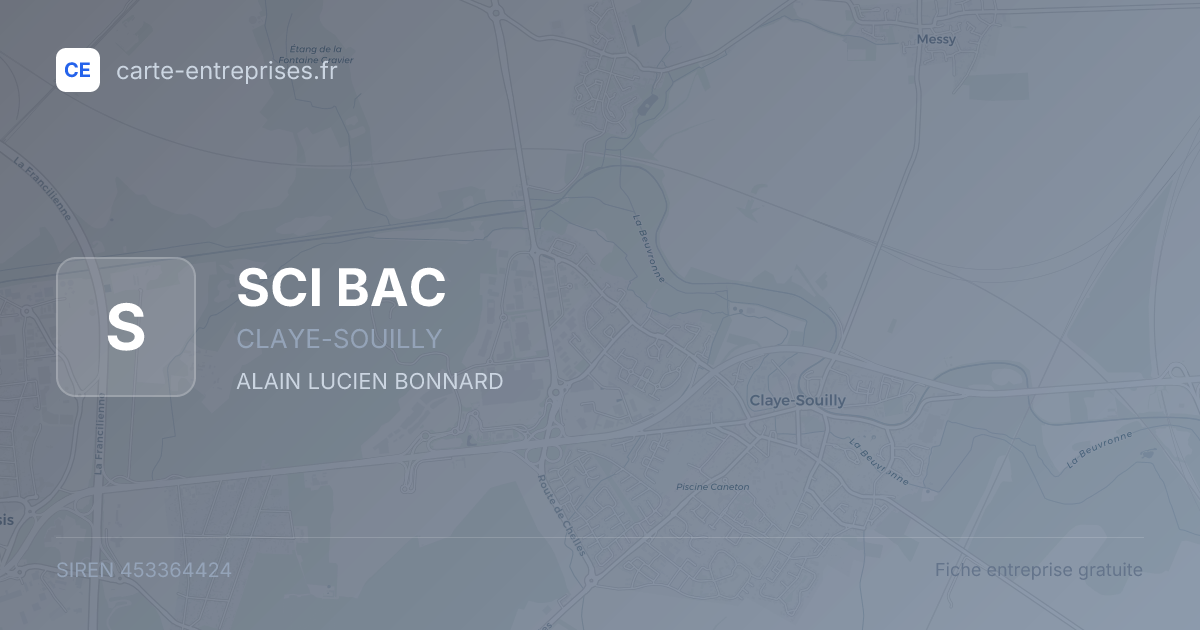 SCI BAC — 453364424 — fiche entreprise