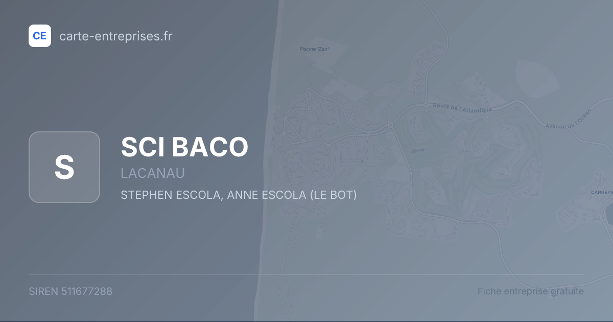 SCI BACO — 511677288 — fiche entreprise