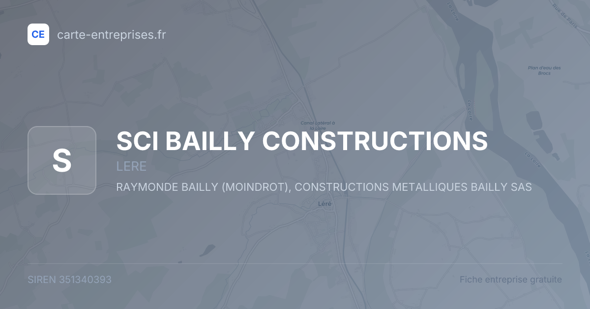 SCI BAILLY CONSTRUCTIONS — 351340393 — fiche entreprise