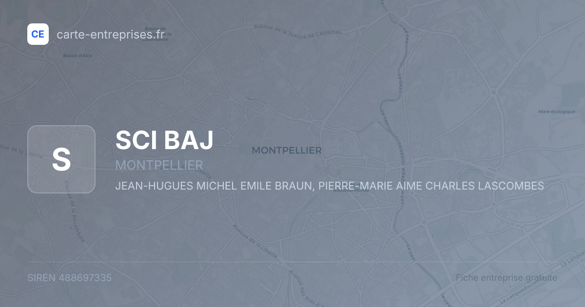 SCI BAJ — 488697335 — fiche entreprise