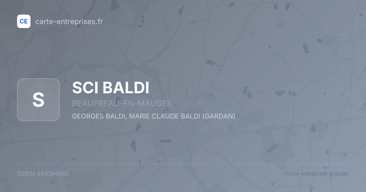 SCI BALDI — 451094965 — fiche entreprise