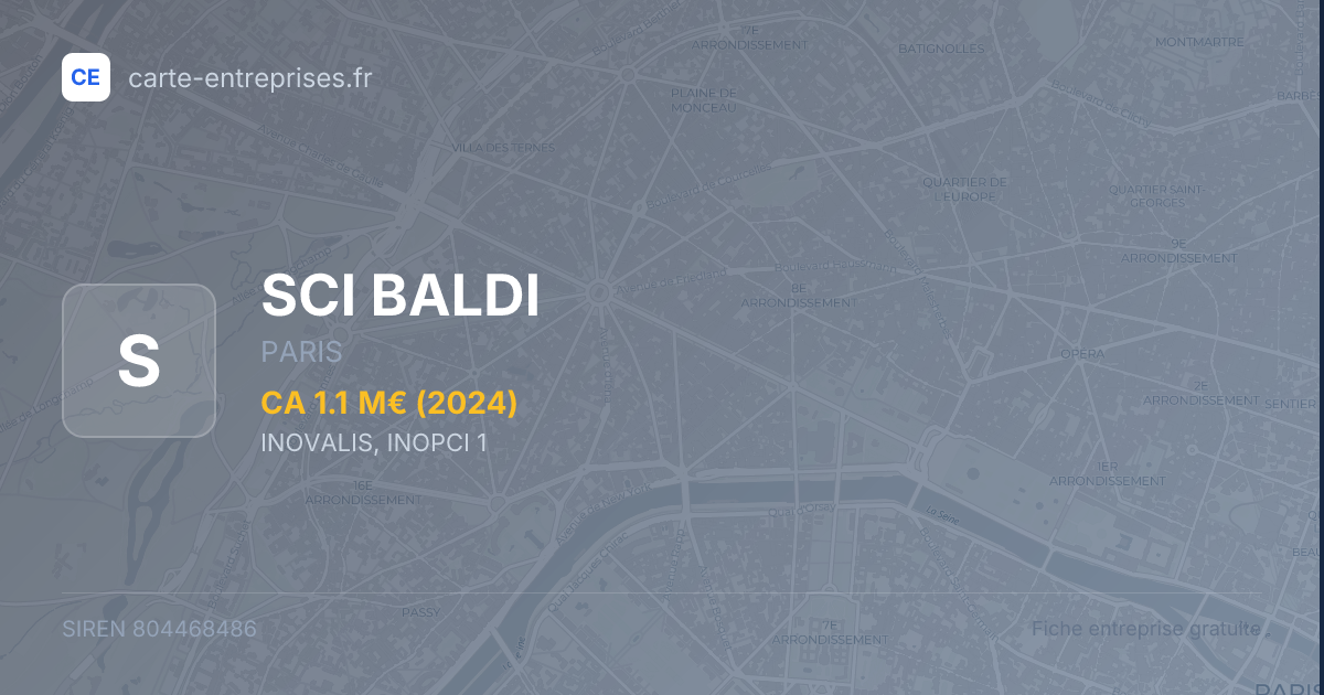 SCI BALDI — 804468486 — fiche entreprise
