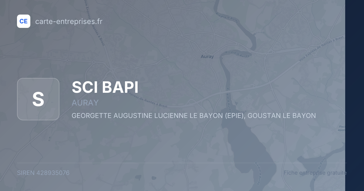 SCI BAPI — 428935076 — fiche entreprise