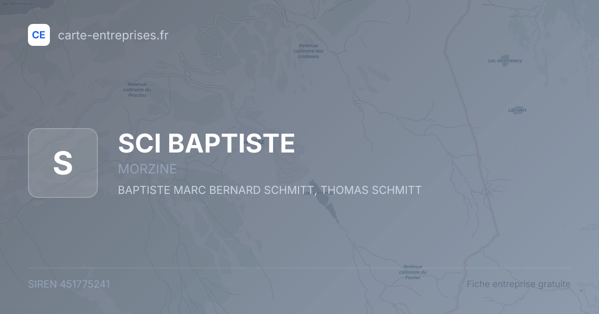 SCI BAPTISTE — 451775241 — fiche entreprise