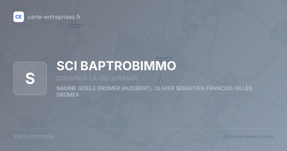 SCI BAPTROBIMMO — 819092099 — fiche entreprise