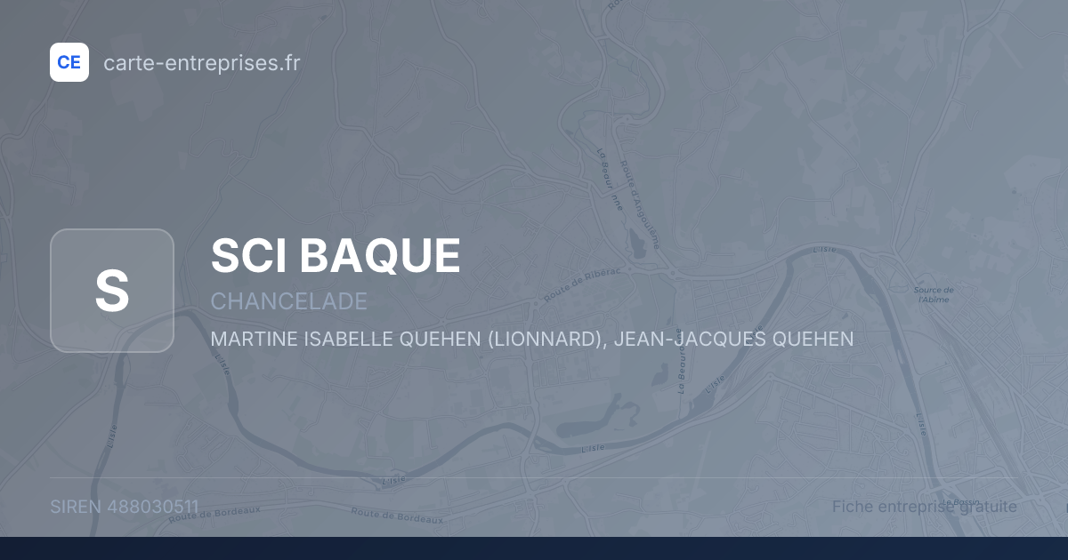 SCI BAQUE — 488030511 — fiche entreprise