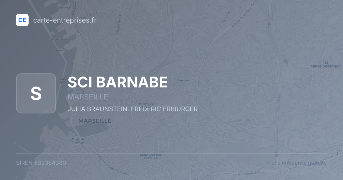 SCI BARNABE — 539364380 — fiche entreprise