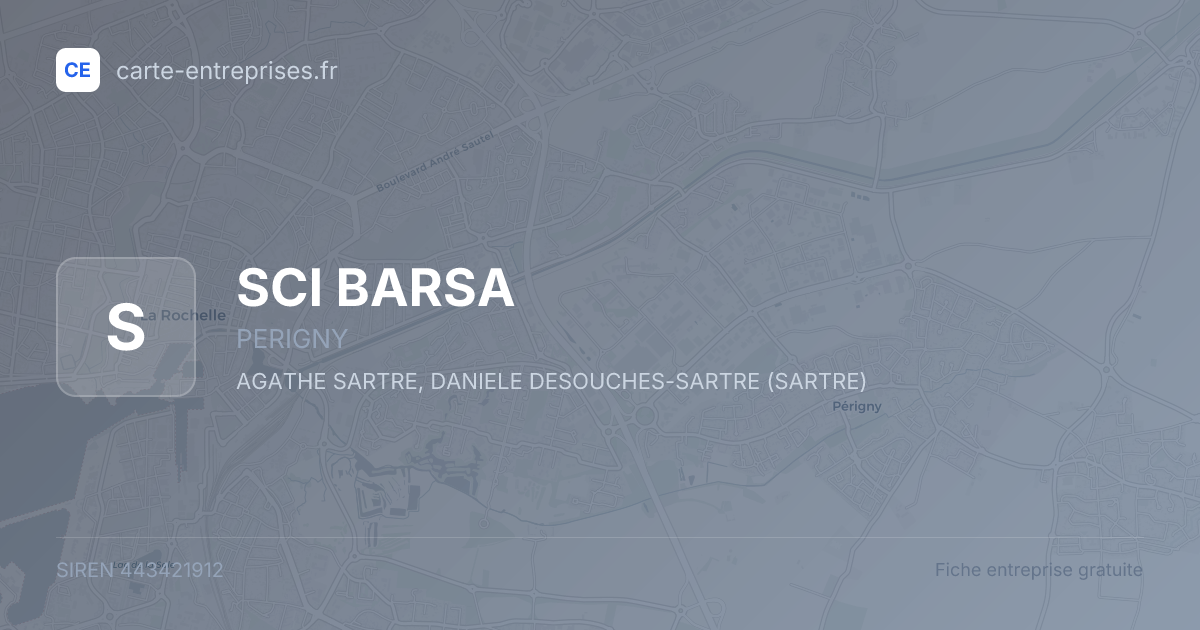 SCI BARSA — 443421912 — fiche entreprise