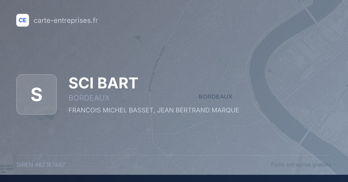 SCI BART — 482167467 — fiche entreprise