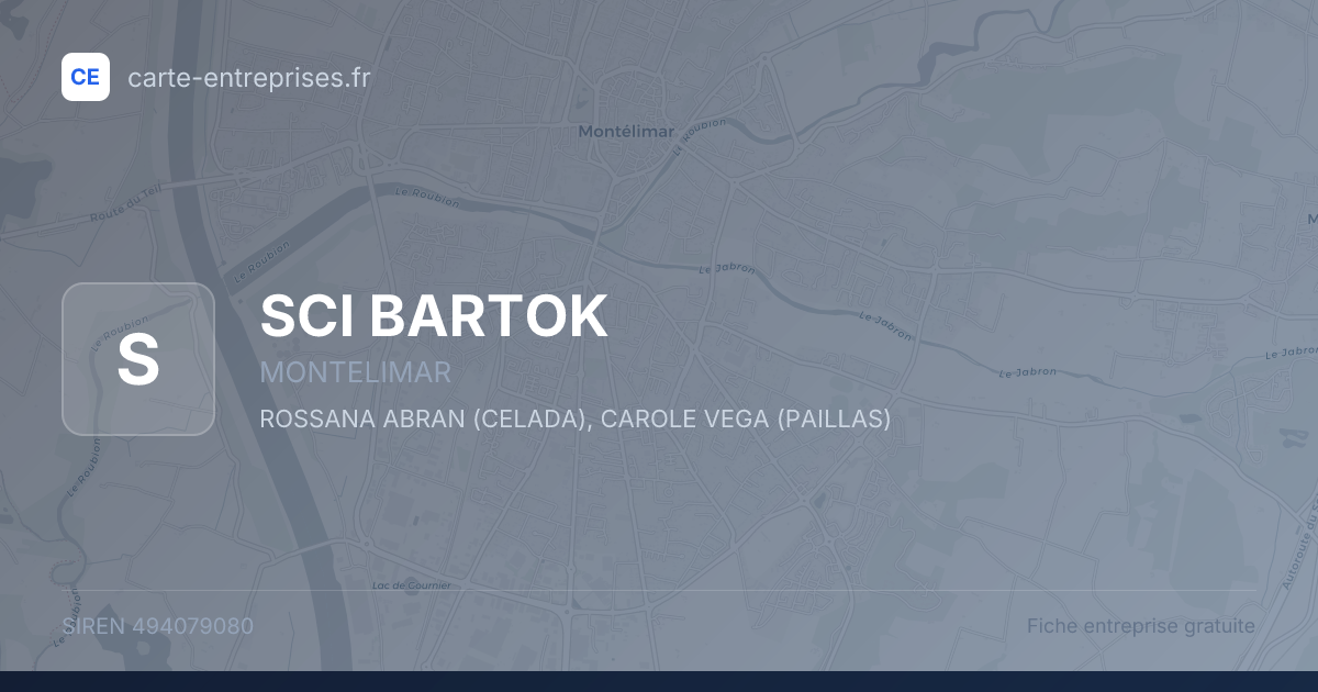 SCI BARTOK — 494079080 — fiche entreprise