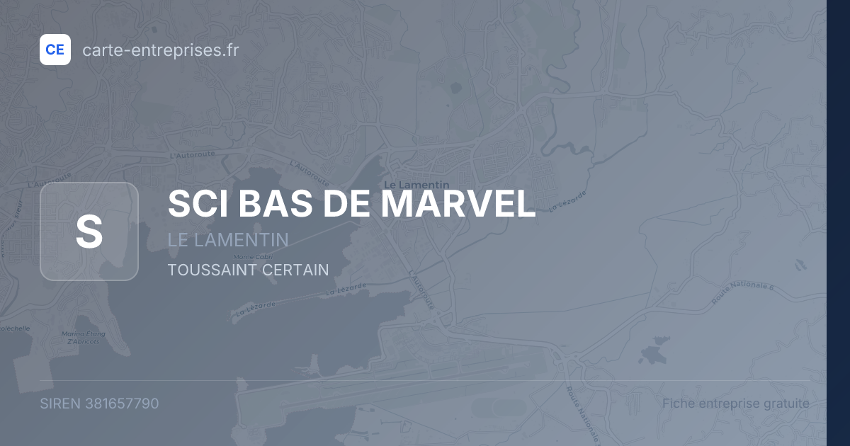 SCI BAS DE MARVEL — 381657790 — fiche entreprise
