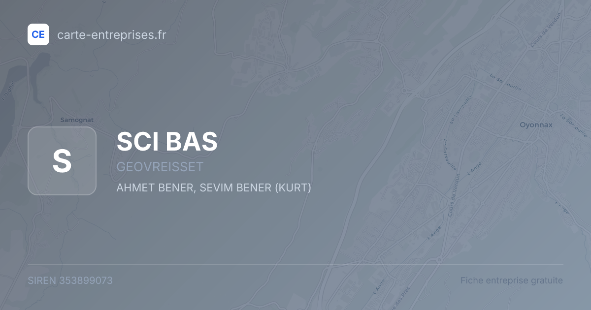 SCI BAS — 353899073 — fiche entreprise