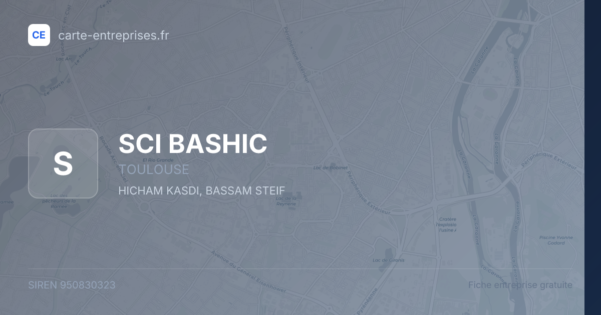 SCI BASHIC — 950830323 — fiche entreprise
