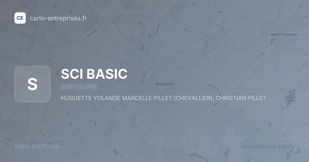 SCI BASIC — 403752736 — fiche entreprise