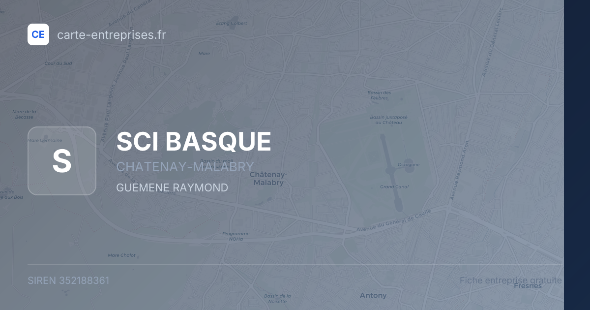 SCI BASQUE — 352188361 — fiche entreprise
