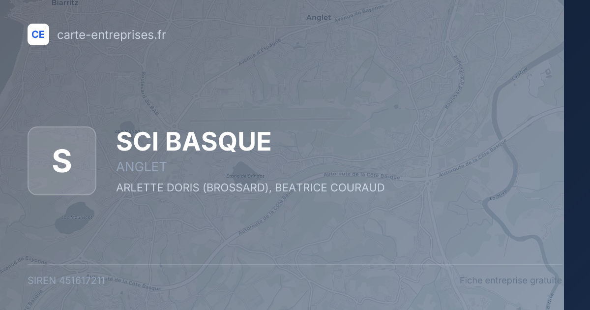 SCI BASQUE — 451617211 — fiche entreprise