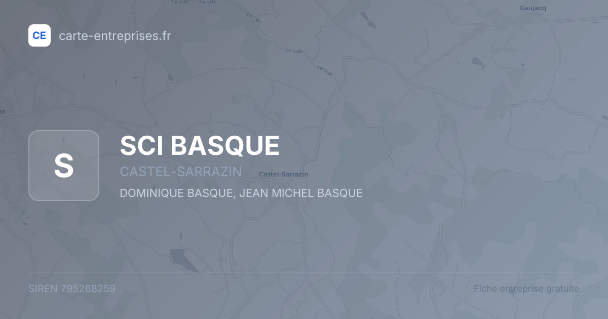 SCI BASQUE — 795268259 — fiche entreprise