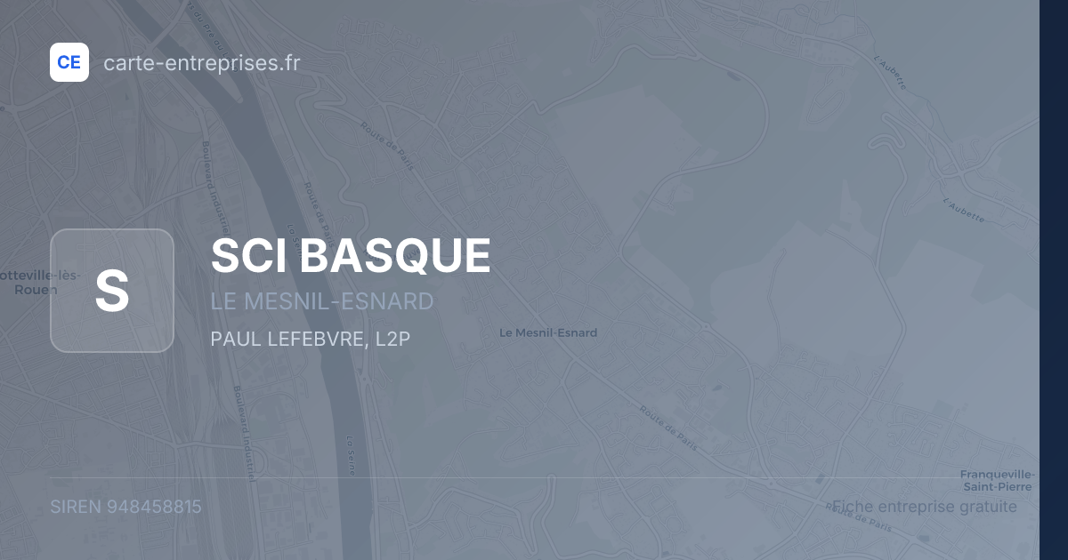 SCI BASQUE — 948458815 — fiche entreprise