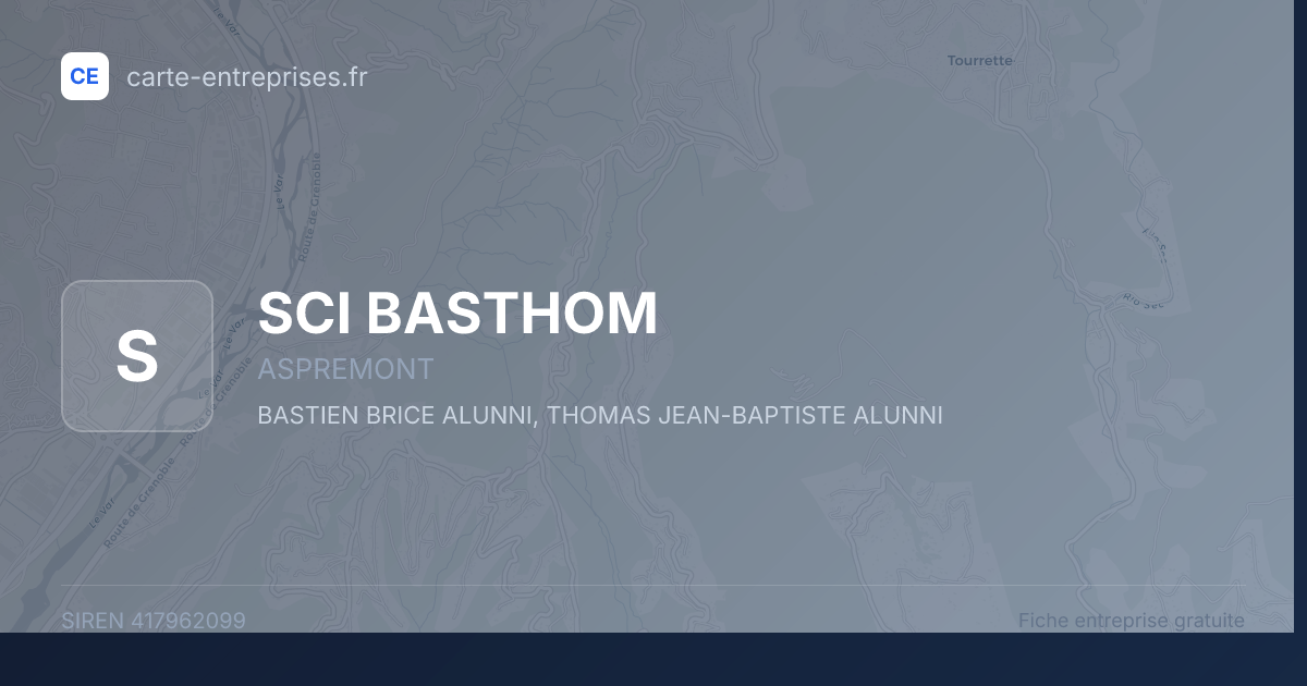 SCI BASTHOM — 417962099 — fiche entreprise