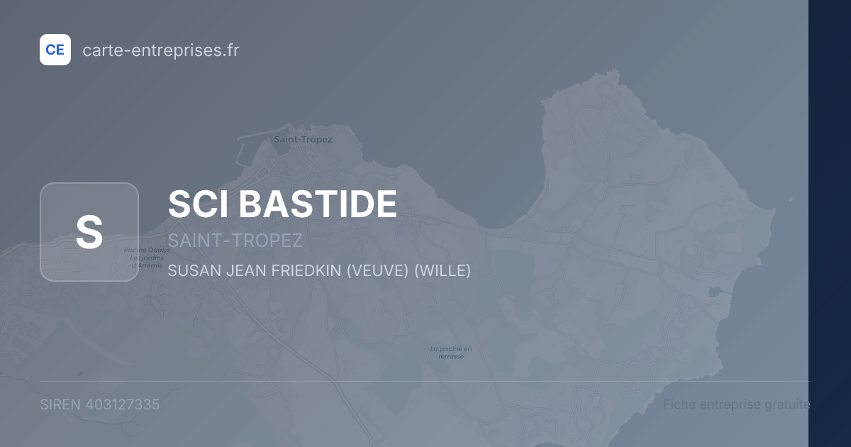 SCI BASTIDE — 403127335 — fiche entreprise
