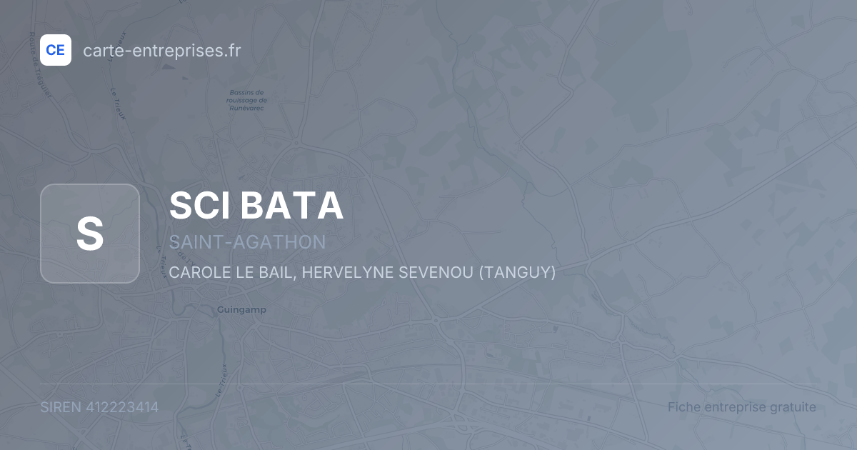 SCI BATA — 412223414 — fiche entreprise