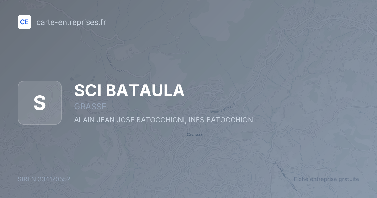 SCI BATAULA — 334170552 — fiche entreprise