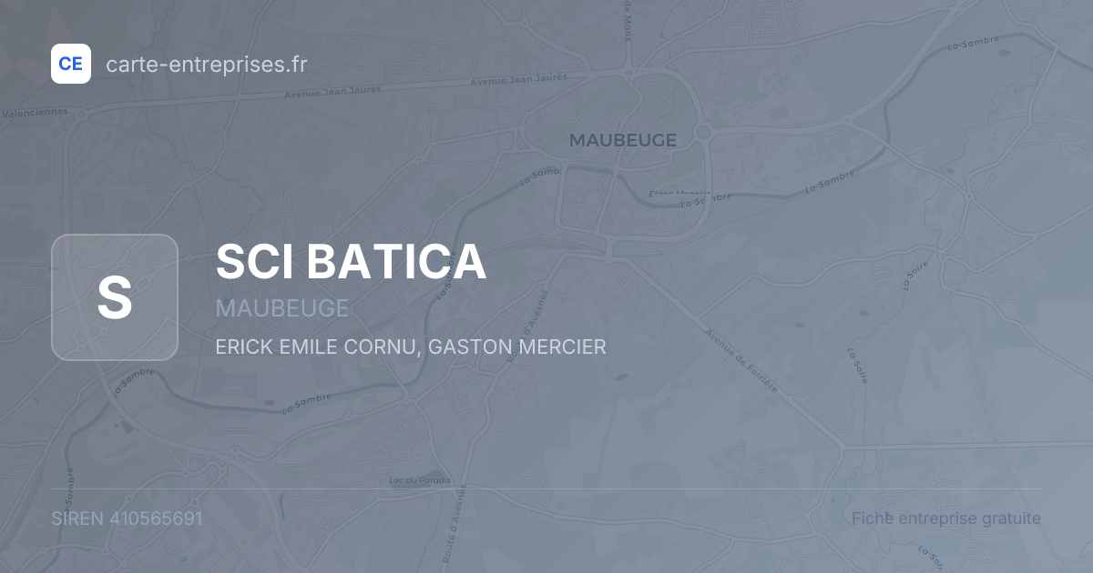 SCI BATICA — 410565691 — fiche entreprise