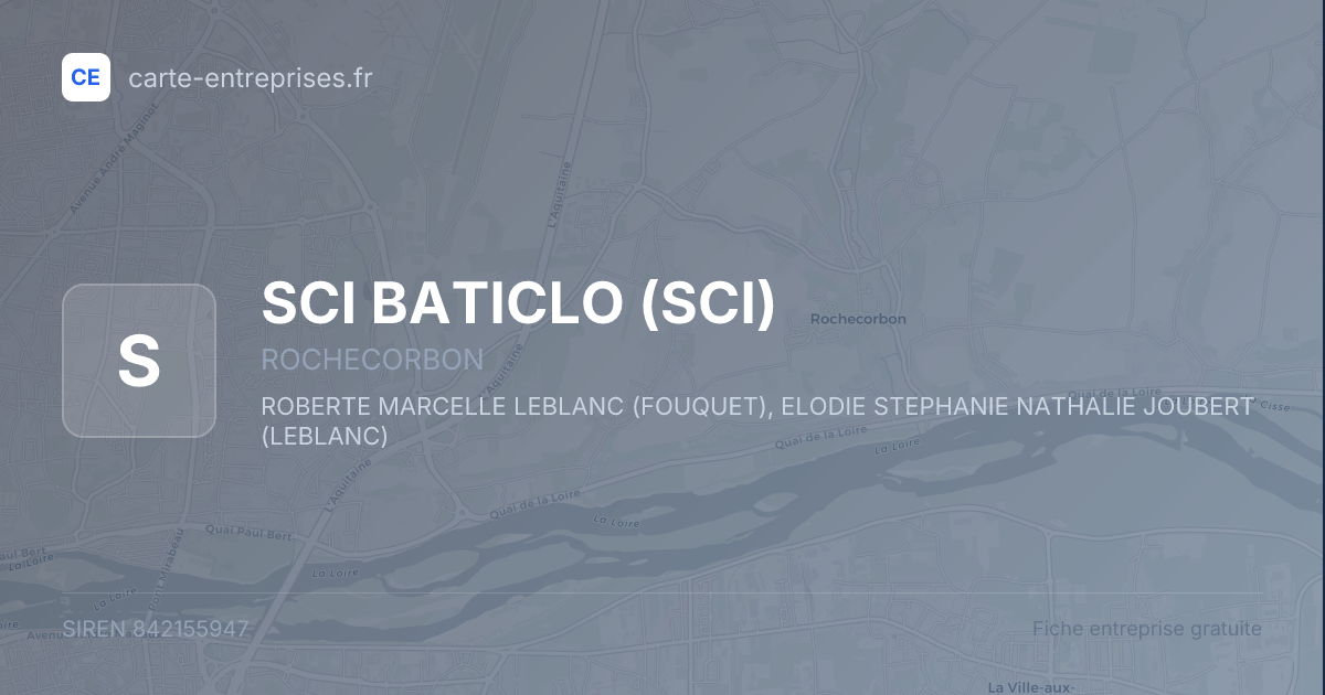 SCI BATICLO (SCI) — 842155947 — fiche entreprise