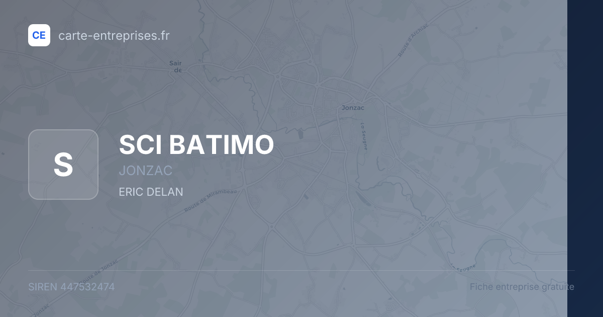 SCI BATIMO — 447532474 — fiche entreprise