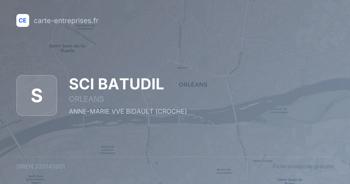 SCI BATUDIL — 320143951 — fiche entreprise