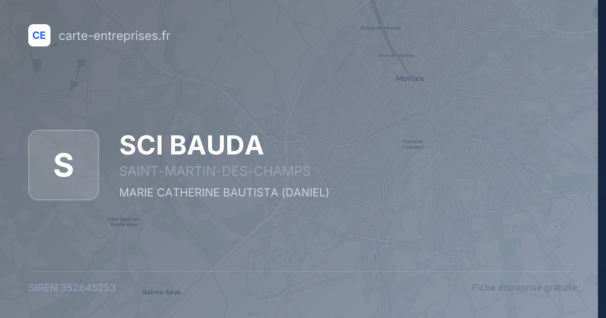 SCI BAUDA — 352645253 — fiche entreprise
