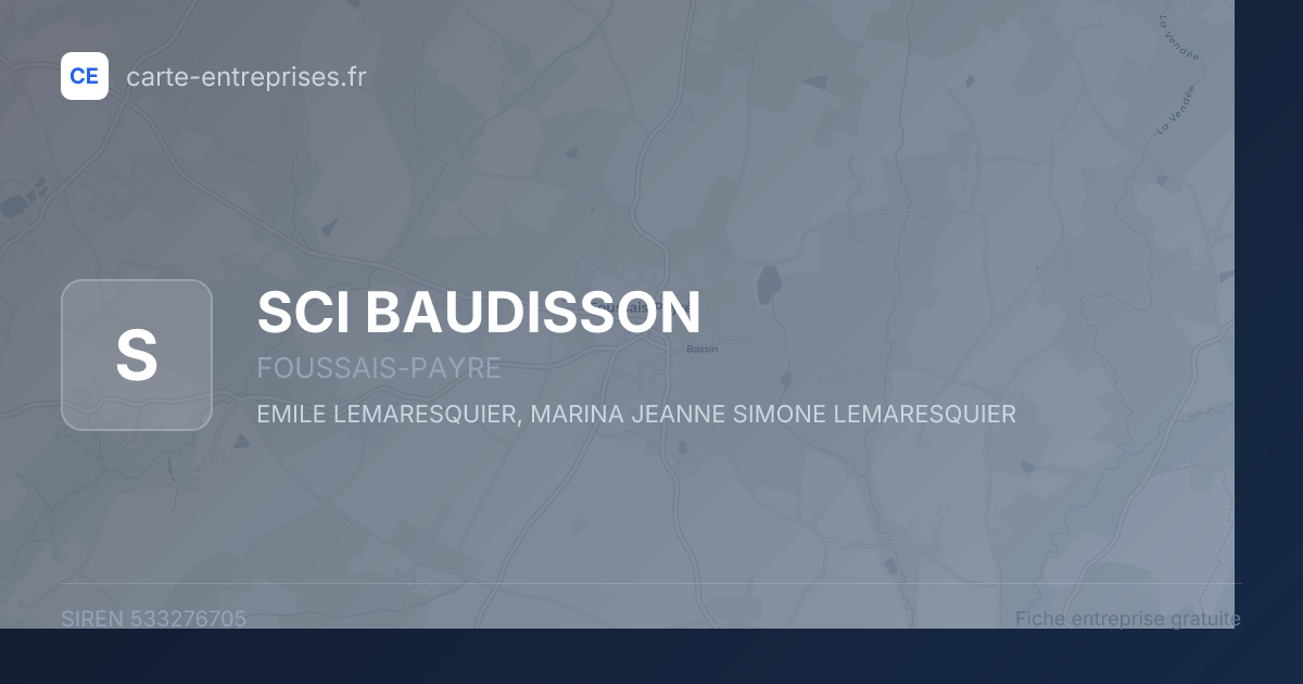 SCI BAUDISSON — 533276705 — fiche entreprise