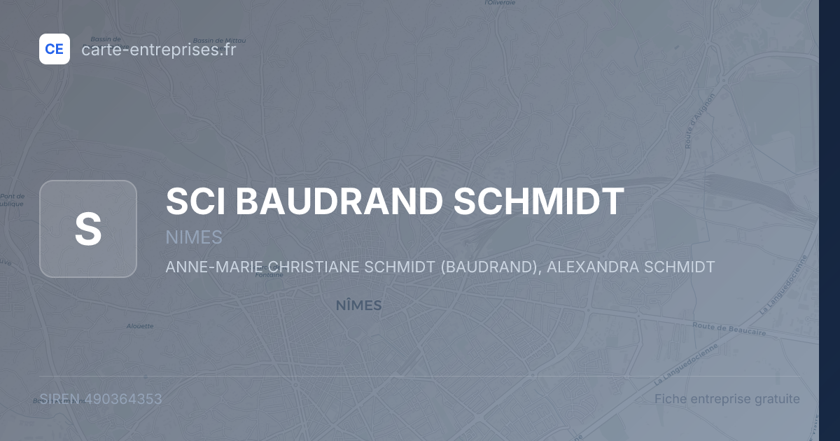 SCI BAUDRAND SCHMIDT — 490364353 — fiche entreprise