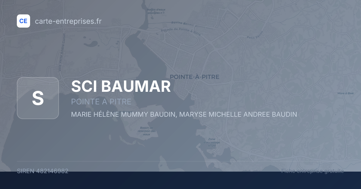 SCI BAUMAR — 482146982 — fiche entreprise