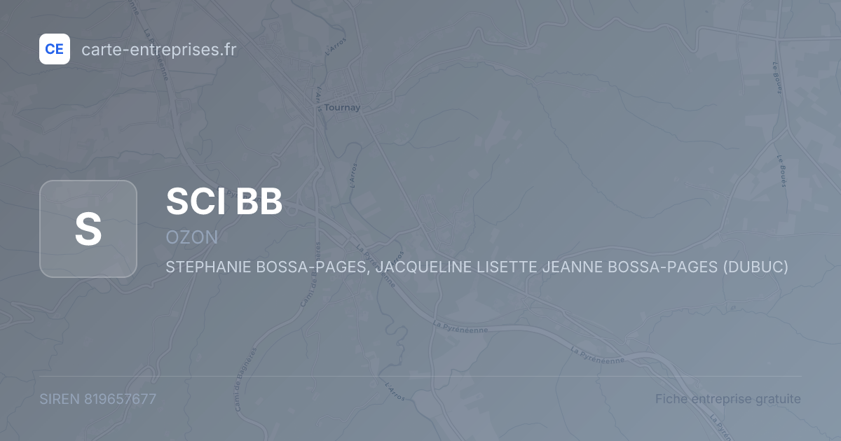 SCI BB — 819657677 — fiche entreprise
