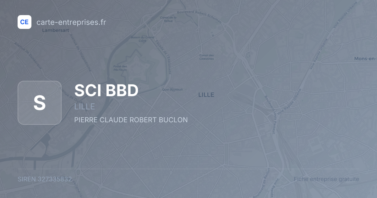 SCI BBD — 327335832 — fiche entreprise