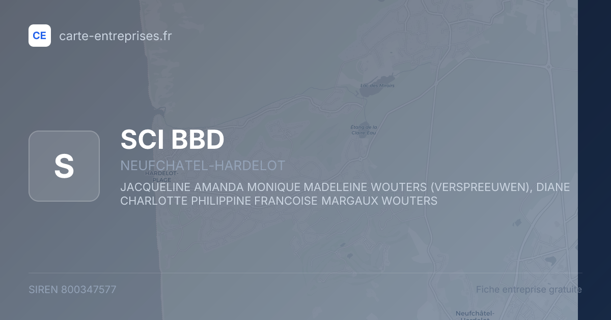 SCI BBD — 800347577 — fiche entreprise